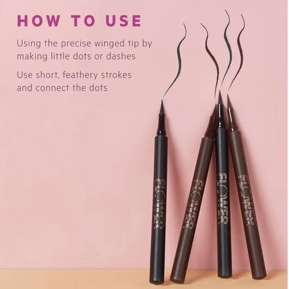 FLOWER Beauty Forever Wear Winged Liner - Dark &‎ Stormy